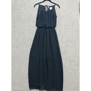 Sweet Storm Dress Womens Small Maxi Sleeveless Halter‎ Lined Formal Polyester